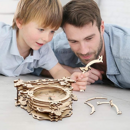 Timberix™ | 3D Medinis Konstruktorius - Laikrodis