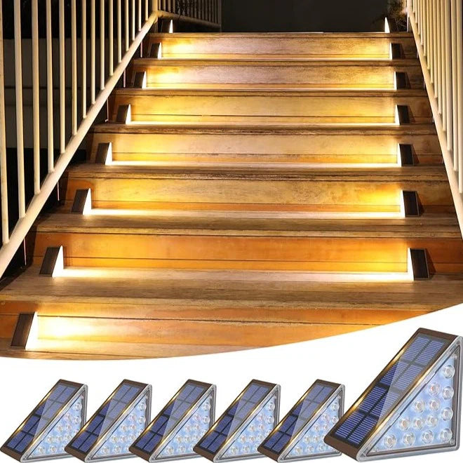LumiStep™ | LED Laiptų šviestuvai su saulės baterijomis