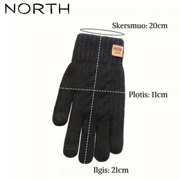 North™ | Šiltos Moteriškos pirštinės