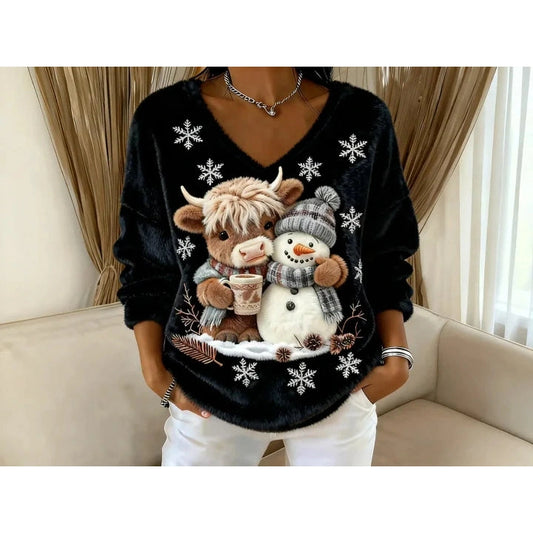 Šventinis moteriškas megztukas kasdieniam nešiojimui