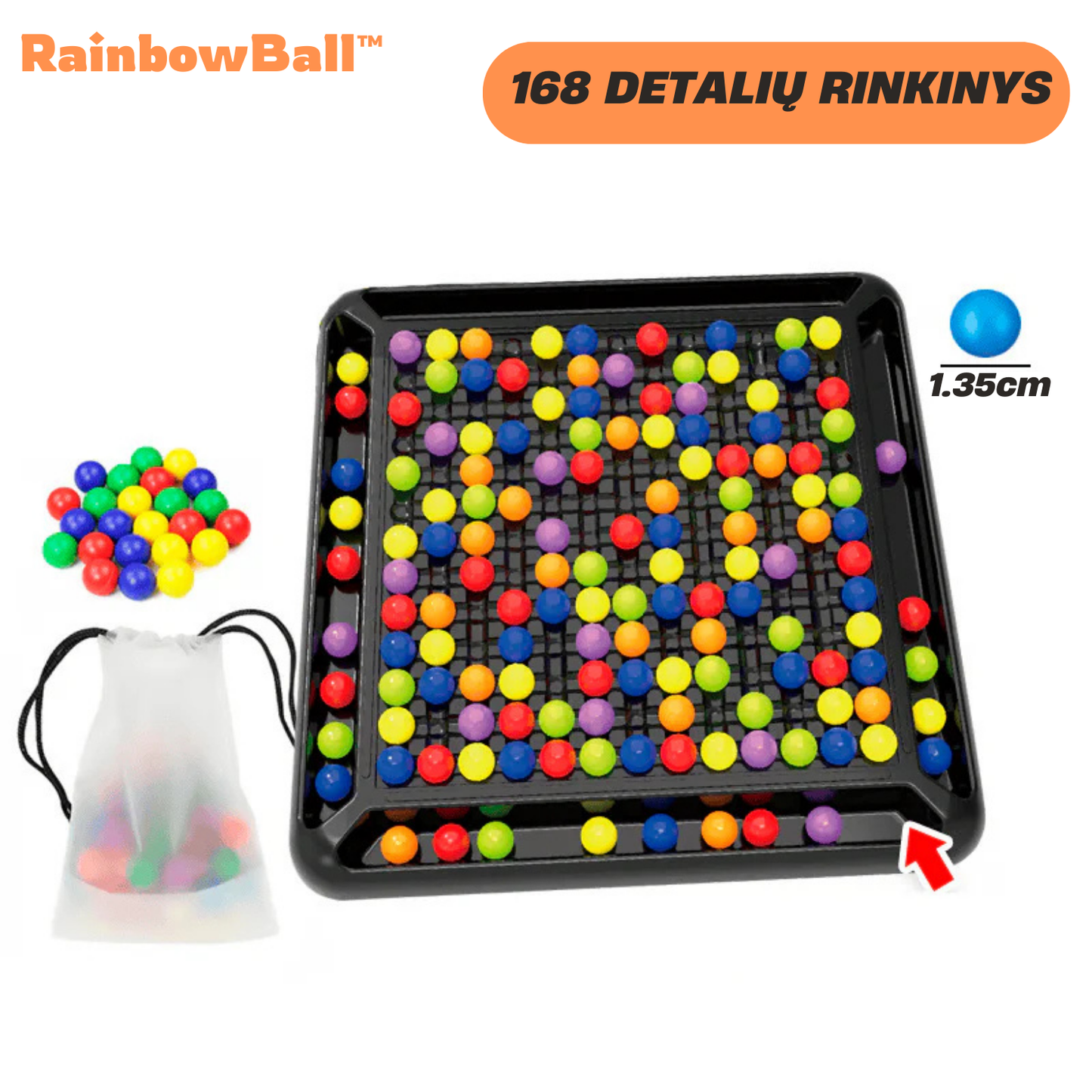 RainbowBall™ | Spalvotų rutuliukų stalo žaidimas