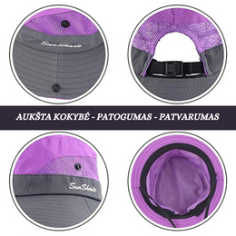 Moteriška skrybėlė nuo saulės