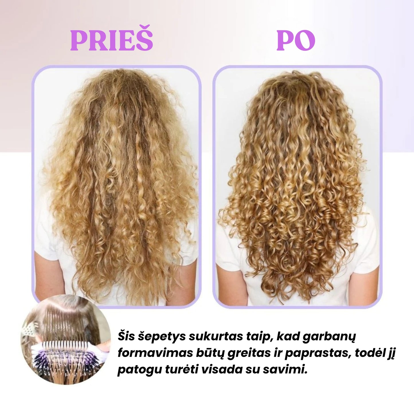 BounceWave™ | Plaukų šepetys garbanų formavimui