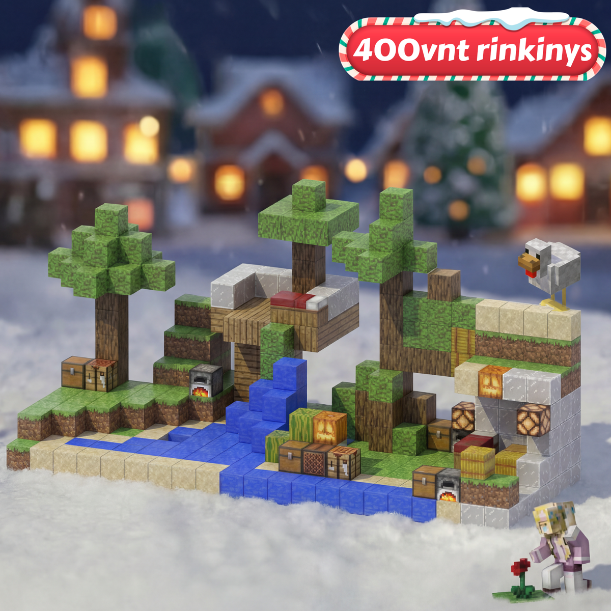 Minecraft magnetinių blokų rinkinys
