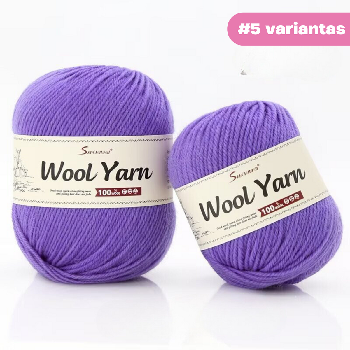 "Premium Wool" - Natūralios vilnos siūlų rinkinys