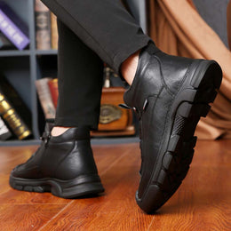 WinterShoes™ | Vyriški odiniai batai su vilnoniu pamušalu