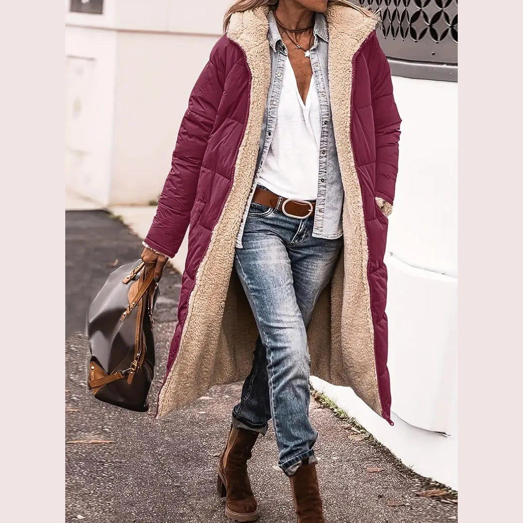 Rosse™ | Moteriška dvipusė striukė su kailiuku