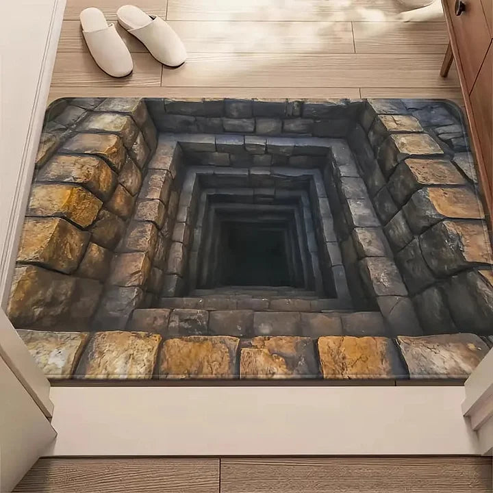 Dekoratyvinis vonios kilimėlis su 3D iliuzija