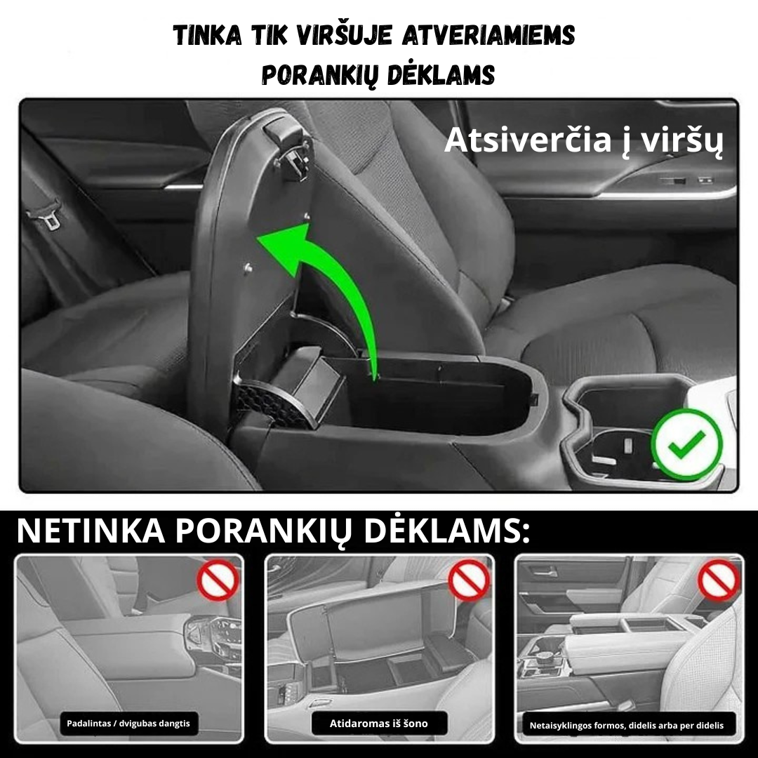 Automobilio porankio organizatorius iš PU odos