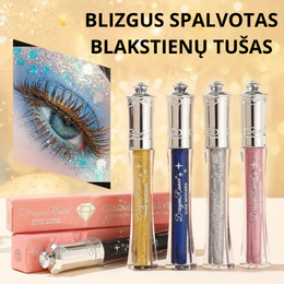 Vandeniui atsparus blizgus tušas blakstienoms