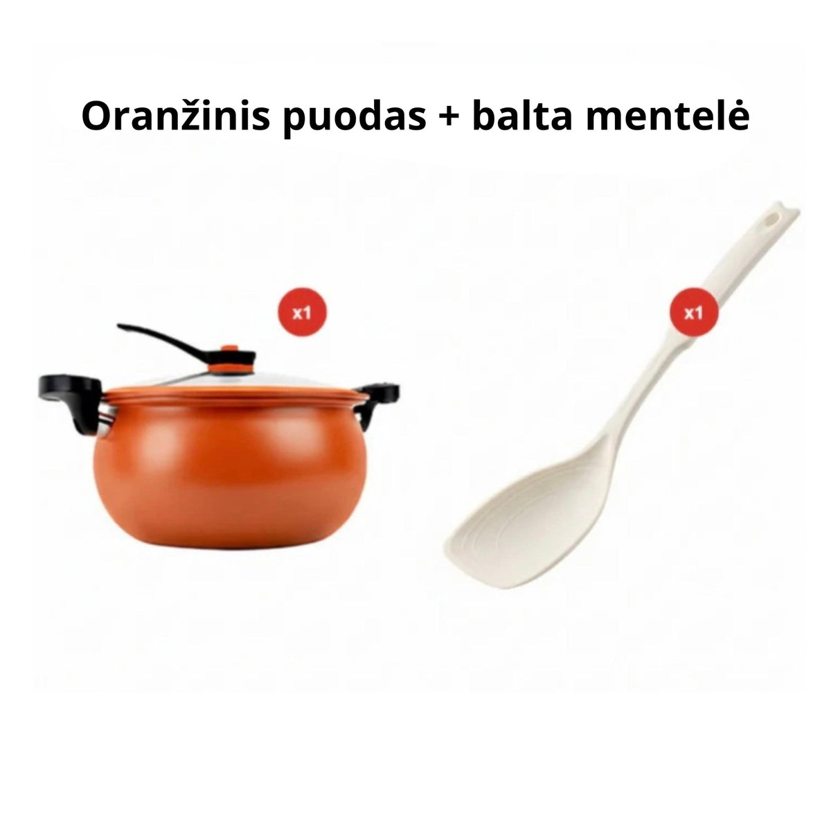 Talpus žemo slėgio puodas greitam maisto ruošimui 8L