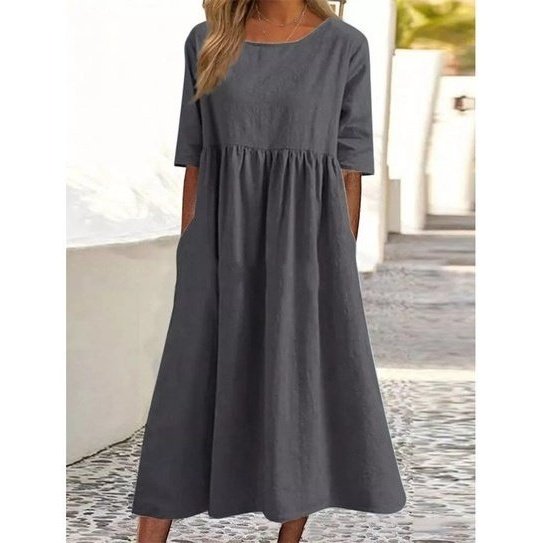Ilga medvilninė suknelė