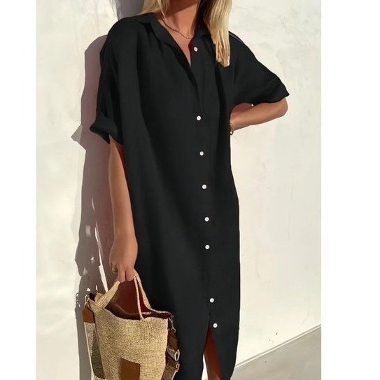 Paprasta medvilninė suknelė