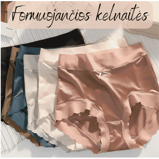 Prailginto liemens formuojančios šilkinės kelnaitės