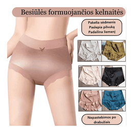 Prailginto liemens formuojančios šilkinės kelnaitės
