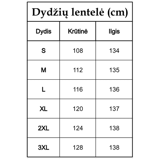 Laisvalaikio ilga suknelė