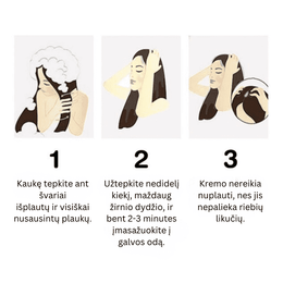Imbierinis plaukų stiprinimo kremas (1+1)