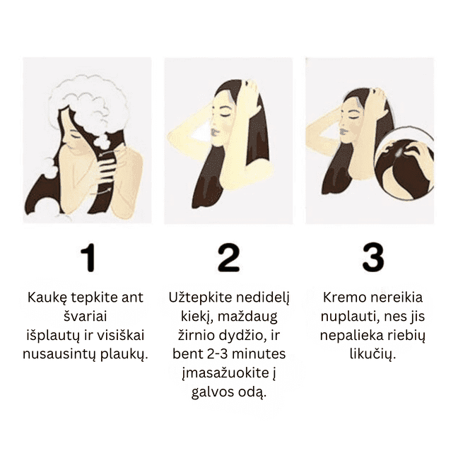 Imbierinis plaukų stiprinimo kremas