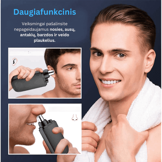 Nosies plaukų skustuvas