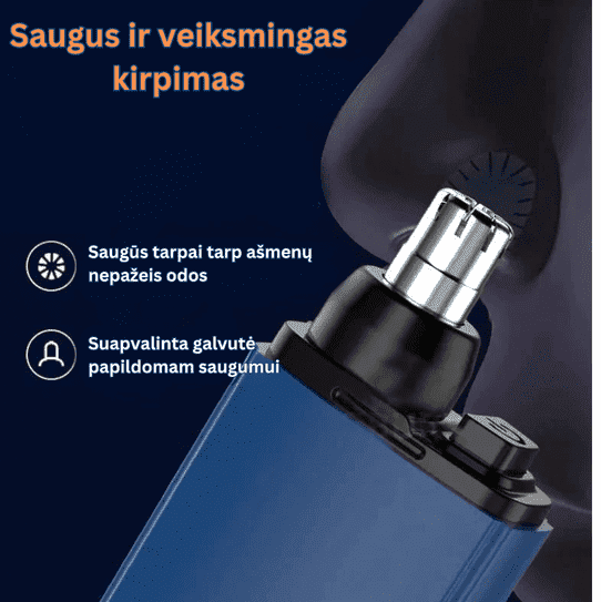 Nosies plaukų skustuvas