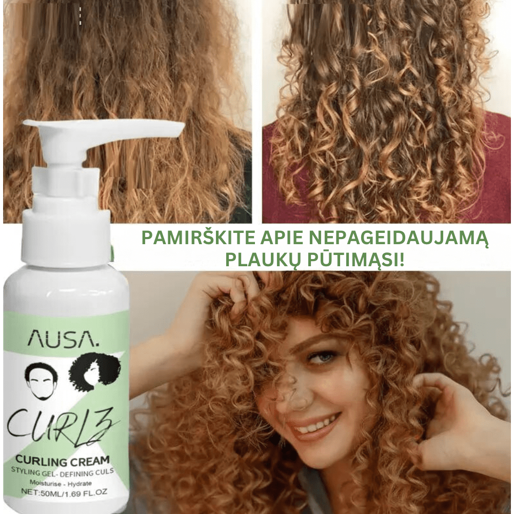 Kremas garbanotiems plaukams "AUSA" 1+1