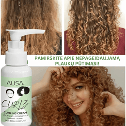 Kremas garbanotiems plaukams "AUSA" 1+1