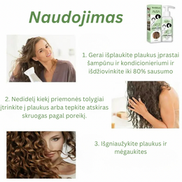 Kremas garbanotiems plaukams "AUSA" 1+1