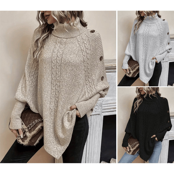 StellarKnit™ | Šiltas megztinis aukšta apykakle