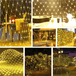 LED 8 režimų šviečiantis tinklelis 1+1