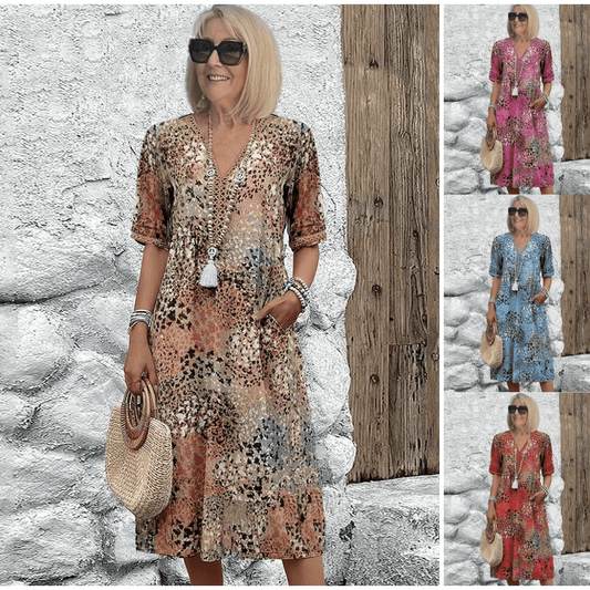 Raštuota vasarinė suknelė