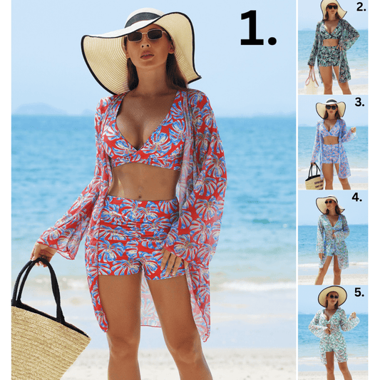 3 dalių kostiumėlis paaukštintu liemeniu