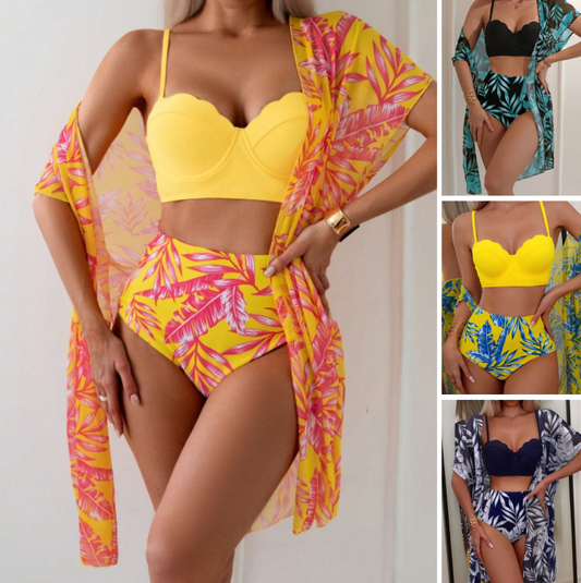 Ocean™ | Maudymosi kostiumėlis paaukštintu liemeniu 3 dalių