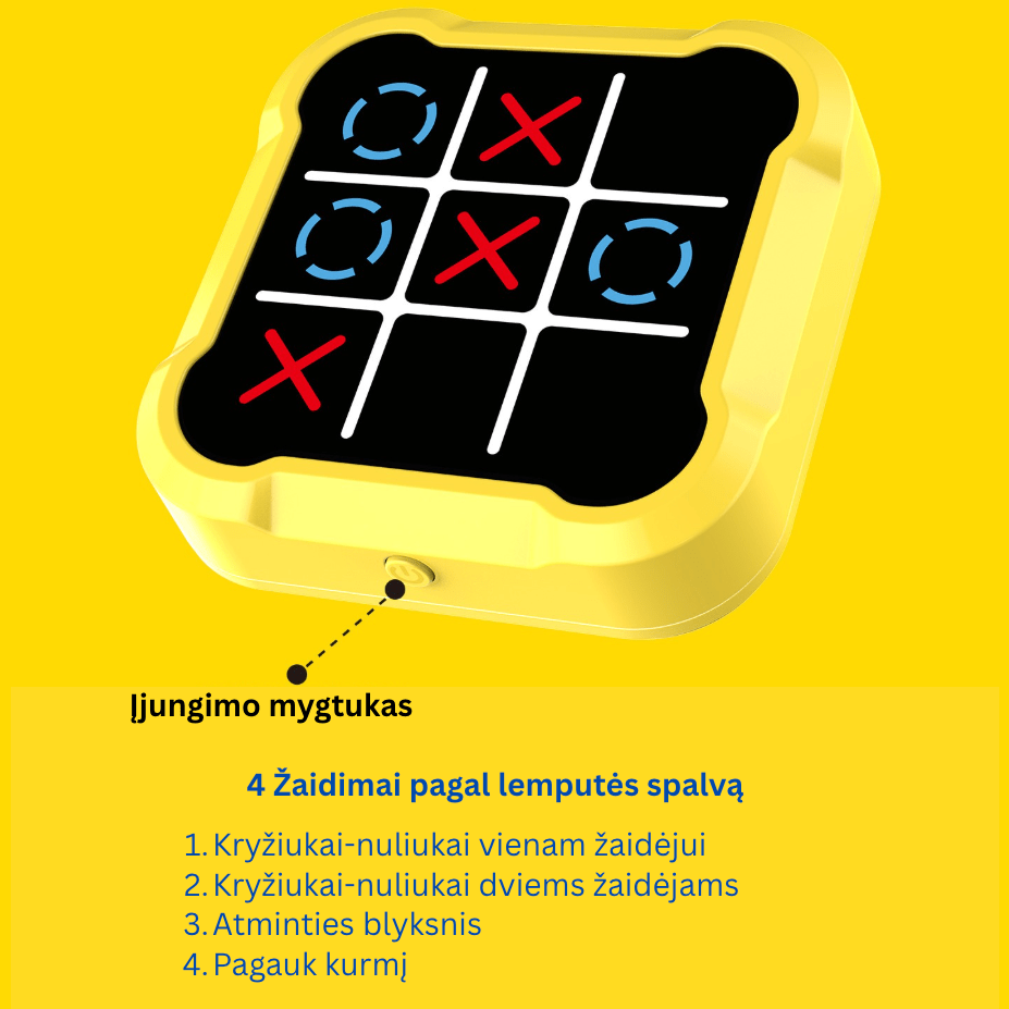 Kryžiukų-nuliukų elektrinis žaidimas