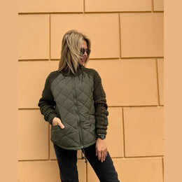 Lusso™ | Moteriška striukė megztomis rankovėmis