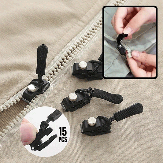 ZipFix™ nuimamų užtrauktukų rinkinys (15 vnt.)