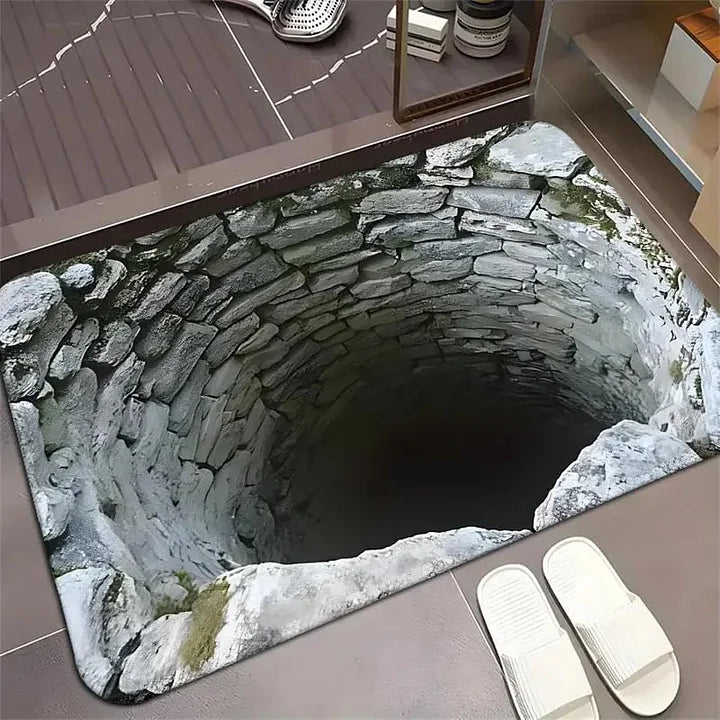 Dekoratyvinis vonios kilimėlis su 3D iliuzija