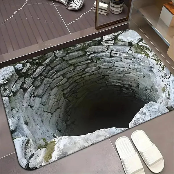 Dekoratyvinis vonios kilimėlis su 3D iliuzija