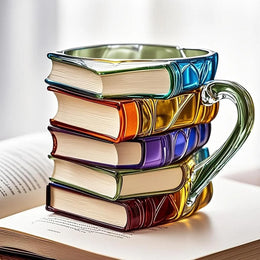 Rankų darbo kavos puodelis - Literatūros Vitražas