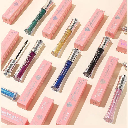 Vandeniui atsparus blizgus tušas blakstienoms