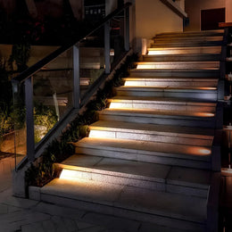LumiStep™ | LED Laiptų šviestuvai su saulės baterijomis