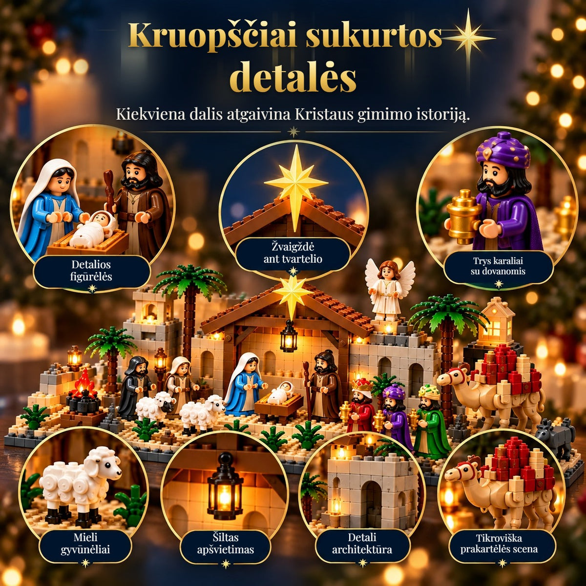 Lego Prasmingas Kristaus gimimo Advento kalendorius