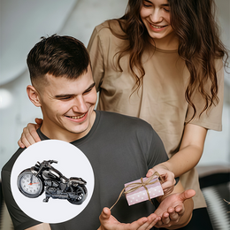Motociklo formos žadintuvas – laikrodis
