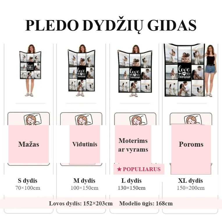 Pledo dydžių gidas