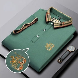 Prabangūs medvilniniai marškiniai "BROOKS POLO"