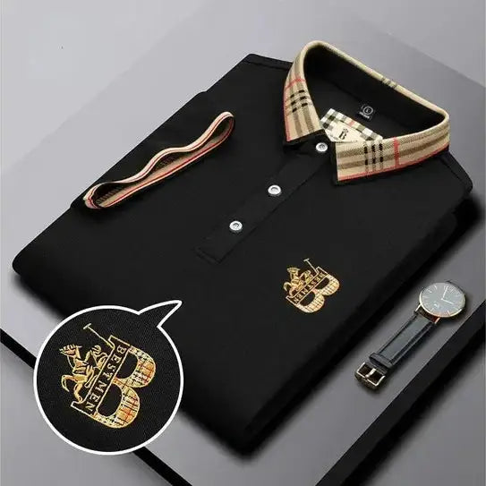 Prabangūs medvilniniai marškiniai "BROOKS POLO"