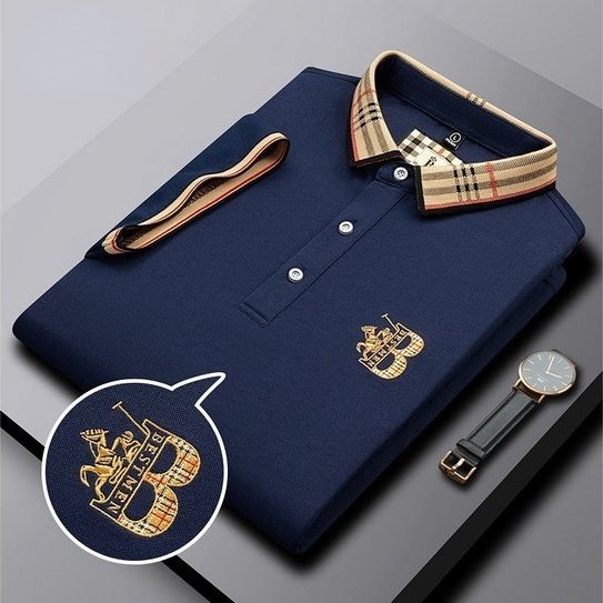 Prabangūs medvilniniai marškiniai "BROOKS POLO"