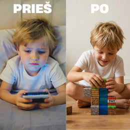 Minecraft magnetinių blokų rinkinys