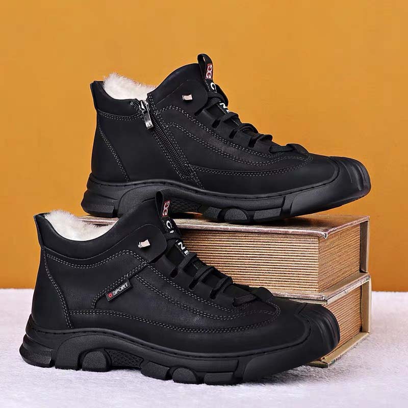 WinterShoes™ | Vyriški odiniai batai su vilnoniu pamušalu
