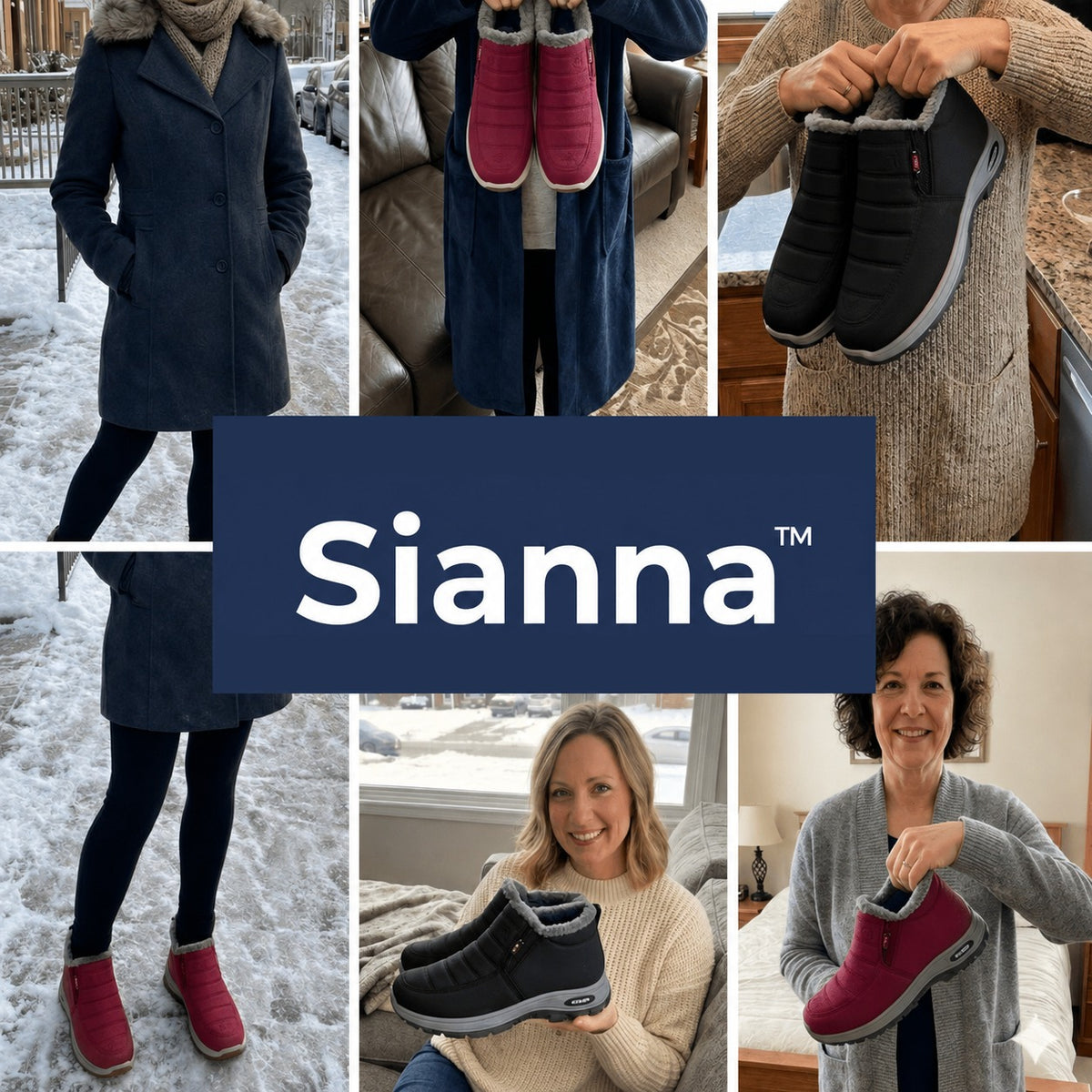 Sianna™ | Šilti dygsniuoti moteriški aulinukai su kailiuku