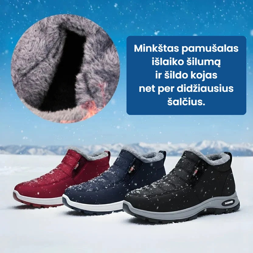 Sianna™ | Šilti dygsniuoti moteriški aulinukai su kailiuku